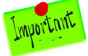 NOTE IMPORTANTE
