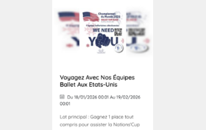 Partez à la Nations' Cup aux Etats-Unis avec nos équipes