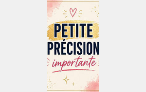 Petite précision