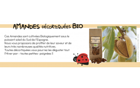 AMANDES DECORTIQUEES BIO