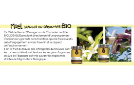 MIEL CITRONNIER ou ORANGER BIO