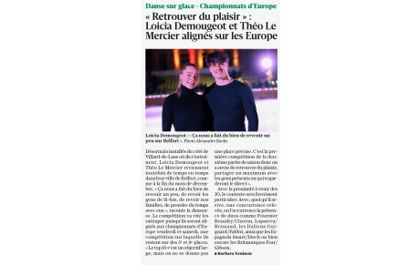 Championnat d’Europe pour Loicia et Théo